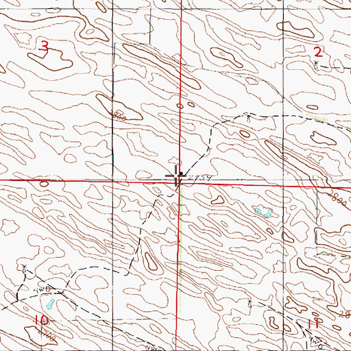 Topographic Map of Hardscrabble School, NE