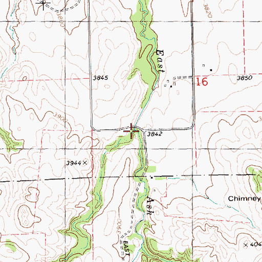 Topographic Map of Little Creek, NE