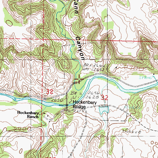 Topographic Map of McCann Canyon, NE