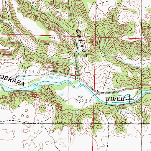 Topographic Map of McFarland Canyon, NE