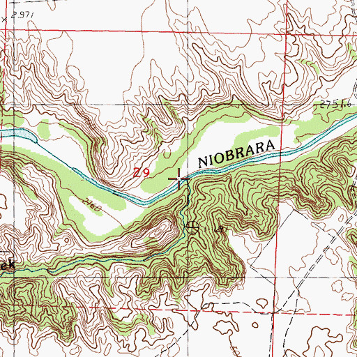 Topographic Map of Medicine Creek, NE