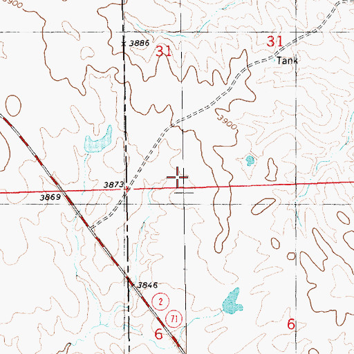 Topographic Map of Meng Reservoir, NE
