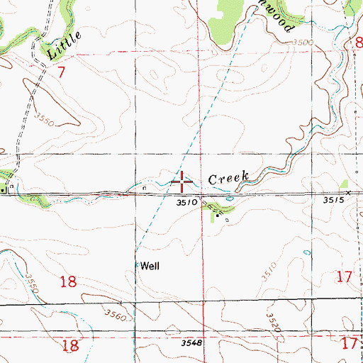 Topographic Map of Old White School, NE