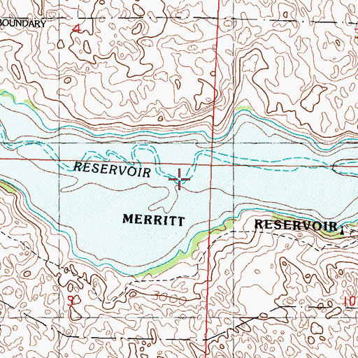 Topographic Map of Parker Bridge (historical), NE