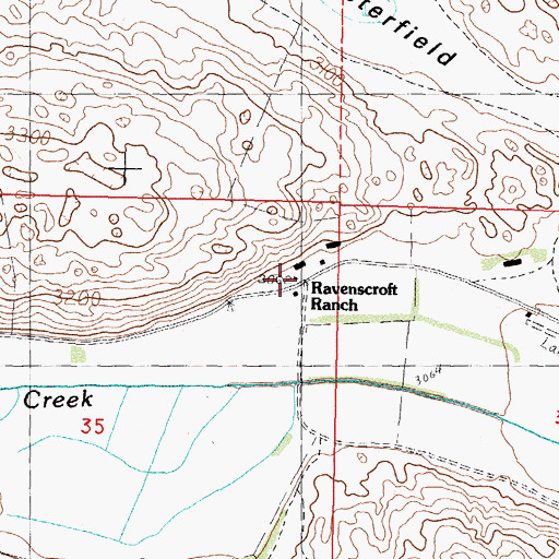 Topographic Map of Ravenscroft Ranch, NE