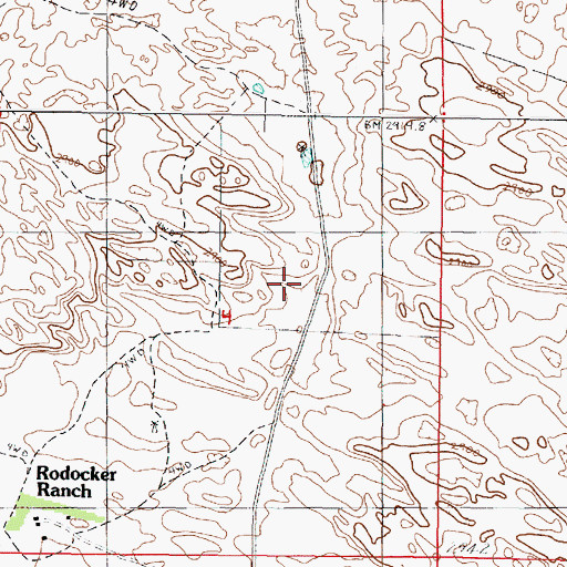 Topographic Map of Rose Hill School, NE