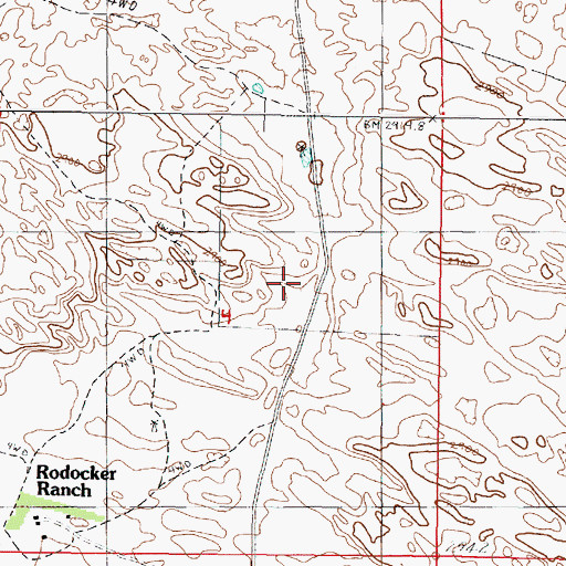 Topographic Map of Rose Hill School, NE