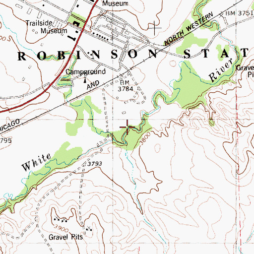 Topographic Map of Soldier Creek, NE