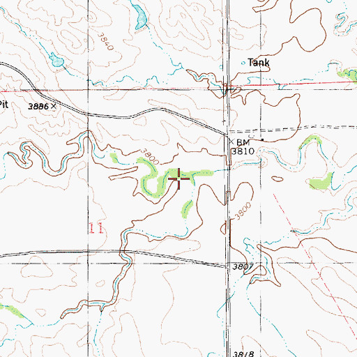 Topographic Map of South Antelope Creek, NE