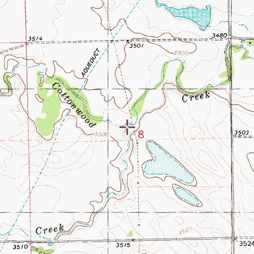 Topographic Map of Spring Creek, NE