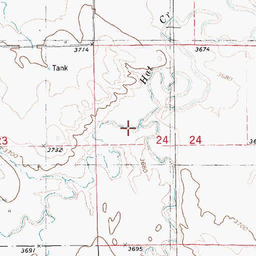 Topographic Map of Squaw Creek, NE
