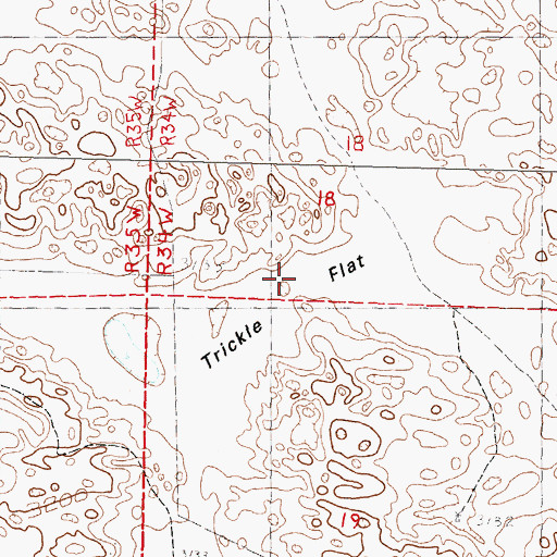 Topographic Map of Trickle Flat, NE