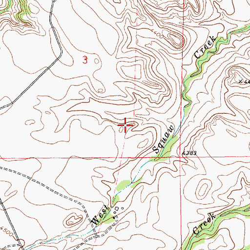 Topographic Map of Turner Peak, NE