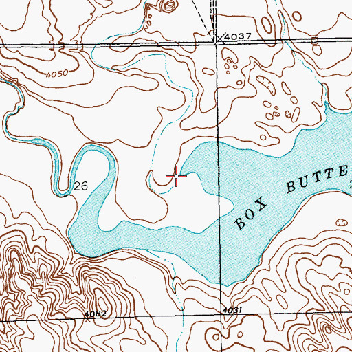 Topographic Map of Willow Creek, NE