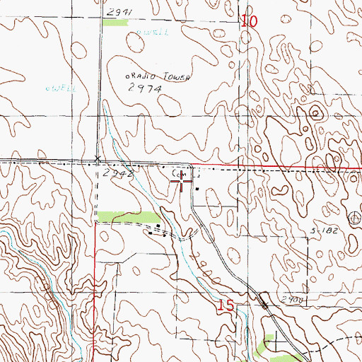 Topographic Map of Zion Church, NE