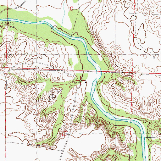 Topographic Map of Robertson Ranch, NE