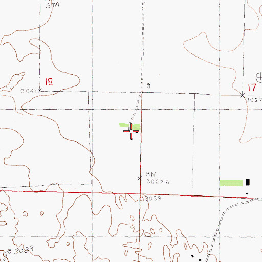Topographic Map of Heath Ranch, NE