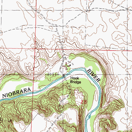 Topographic Map of Ewart Ranch, NE