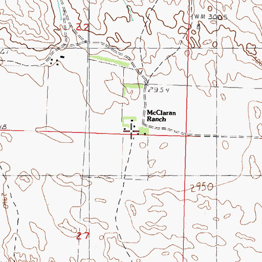 Topographic Map of McClaran Ranch, NE