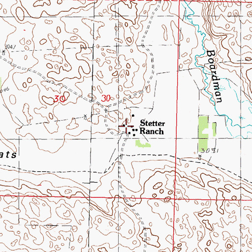 Topographic Map of Stetter Ranch, NE