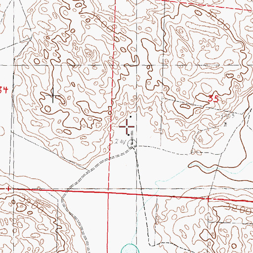Topographic Map of Bonifield Ranch, NE