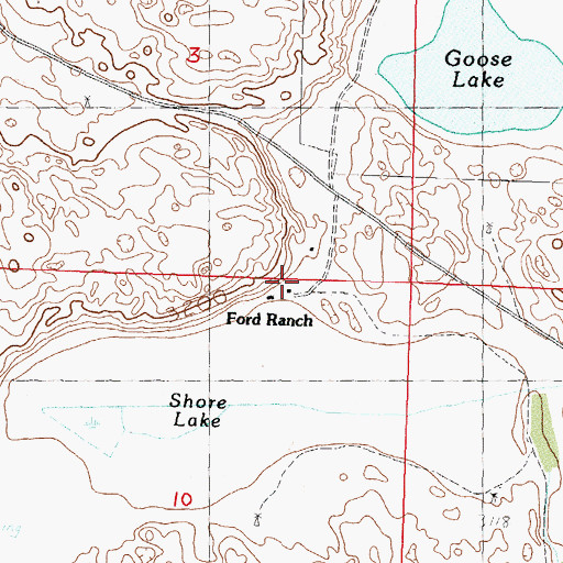 Topographic Map of Ford Ranch, NE