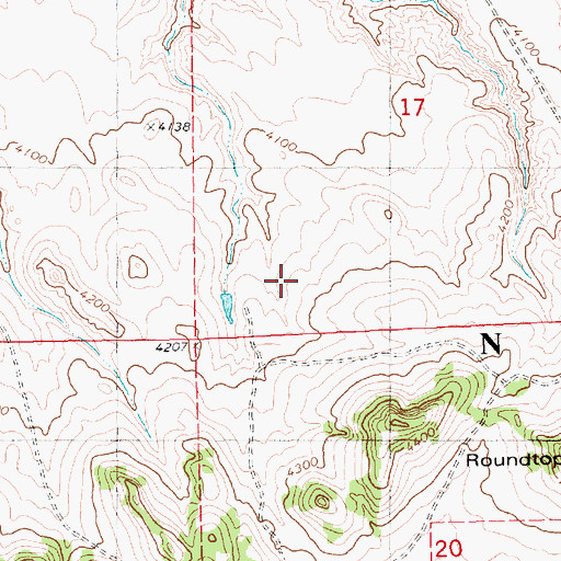 Topographic Map of Hudson-Meng Bison Kill Site, NE