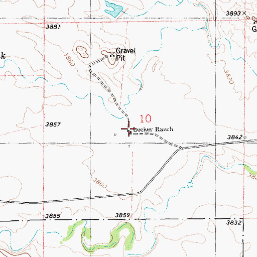 Topographic Map of Locker Ranch, NE