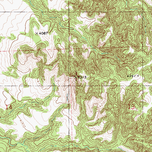 Topographic Map of Rock Butte Loop, NE