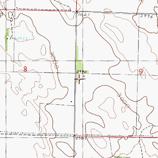 Topographic Map of Grover Hill Ranch, NE