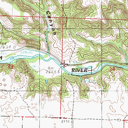 Topographic Map of Galloway Ranch, NE