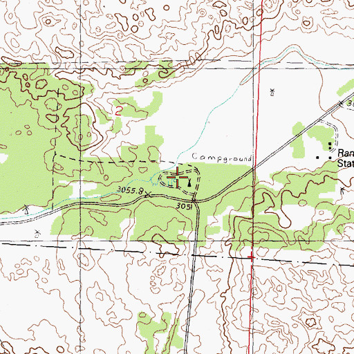 Topographic Map of Steer Creek Campground, NE