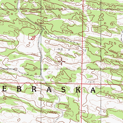 Topographic Map of Dismal Trail, NE