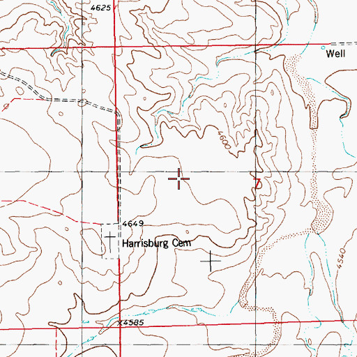 Topographic Map of Banner County, NE