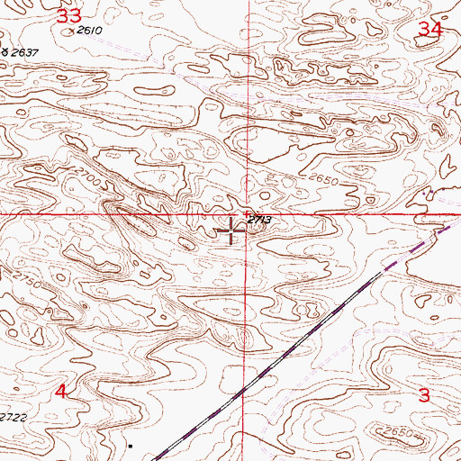 Topographic Map of Blaine County, NE