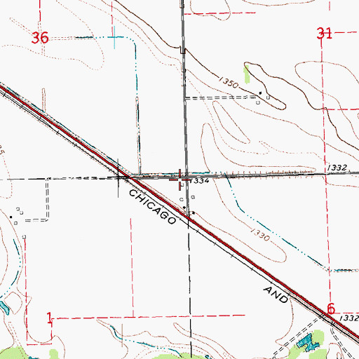 Topographic Map of Cuming County, NE