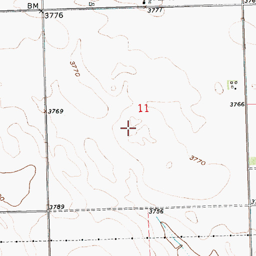 Topographic Map of Deuel County, NE