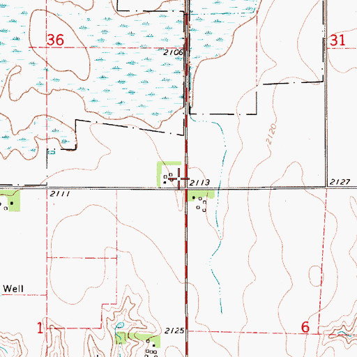 Topographic Map of Franklin County, NE