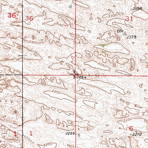 Topographic Map of Garfield County, NE