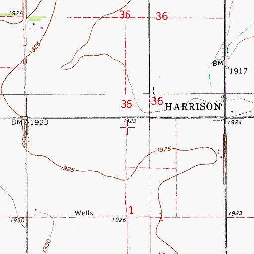 Topographic Map of Hall County, NE