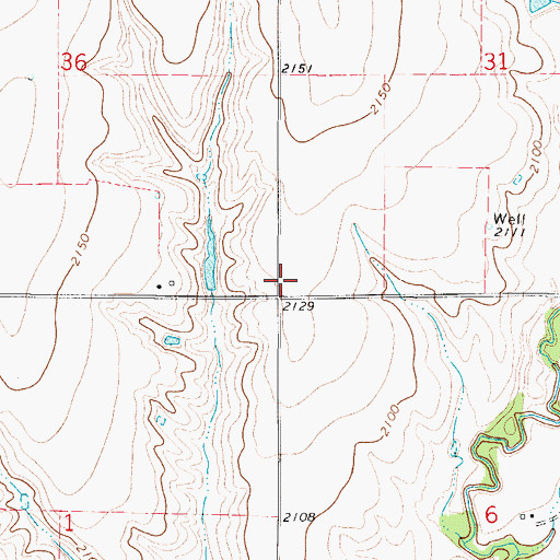 Topographic Map of Harlan County, NE