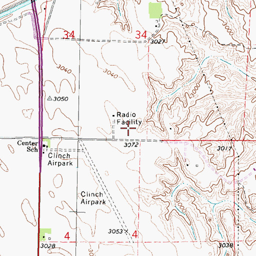 Topographic Map of Lincoln County, NE