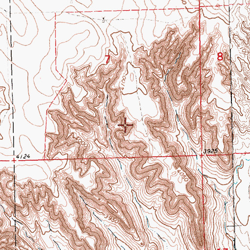 Topographic Map of Morrill County, NE