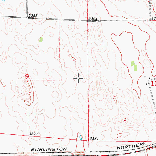 Topographic Map of Perkins County, NE