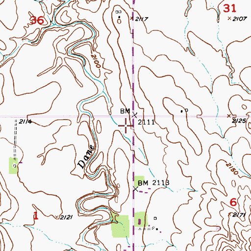 Topographic Map of Valley County, NE
