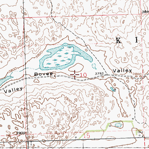 Topographic Map of Bovee Valley, NE