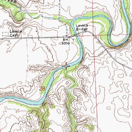Topographic Map of Pole Creek, NE