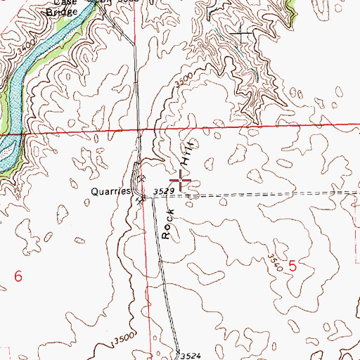 Topographic Map of Rock Hill, NE