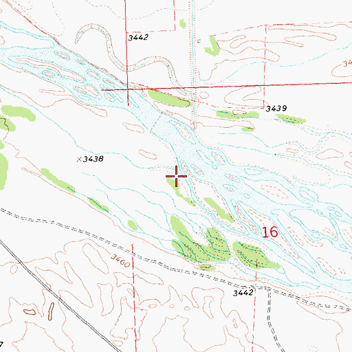 Topographic Map of Rush Creek, NE