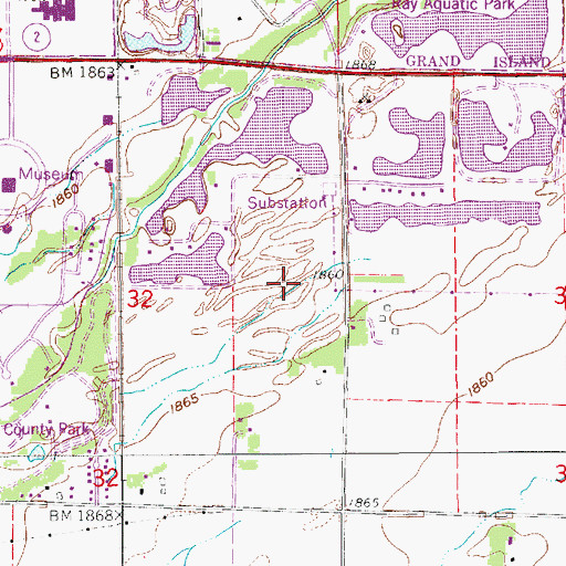 Topographic Map of Veterans Park, NE